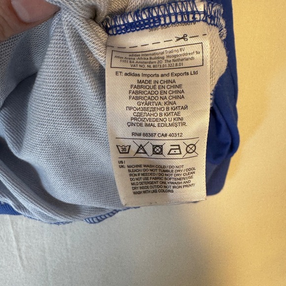 Adidas Originals Farm Rio Toucan Blue Graphic Sweatshirt Womens Large L - Picture 6 of 9